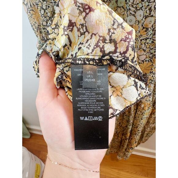 Free People Floral Maxi Dress - Yellow and Blue - Picture 16 of 16